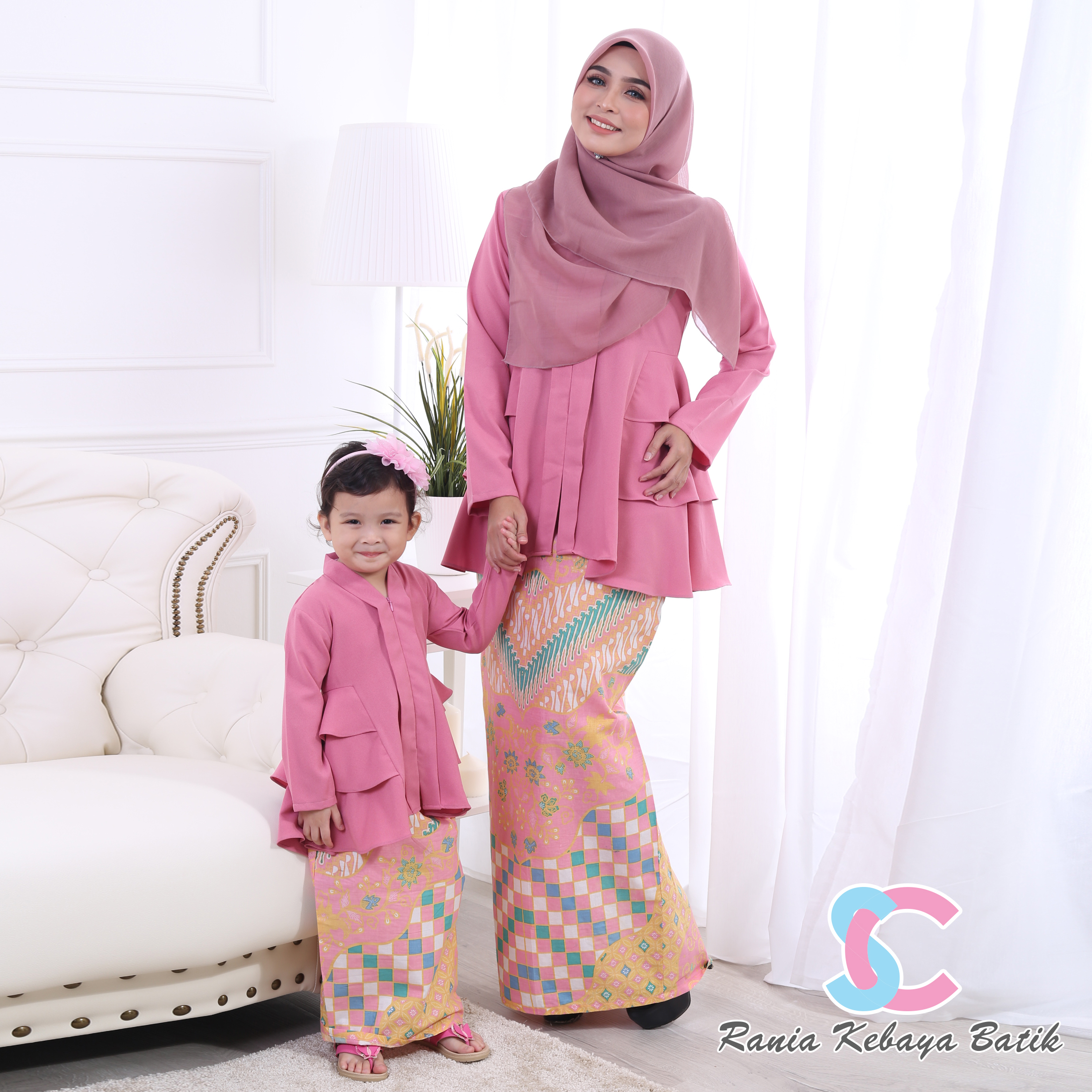 Rania Kebaya Batik  Dusty Pink  Syidya Creation Jr 