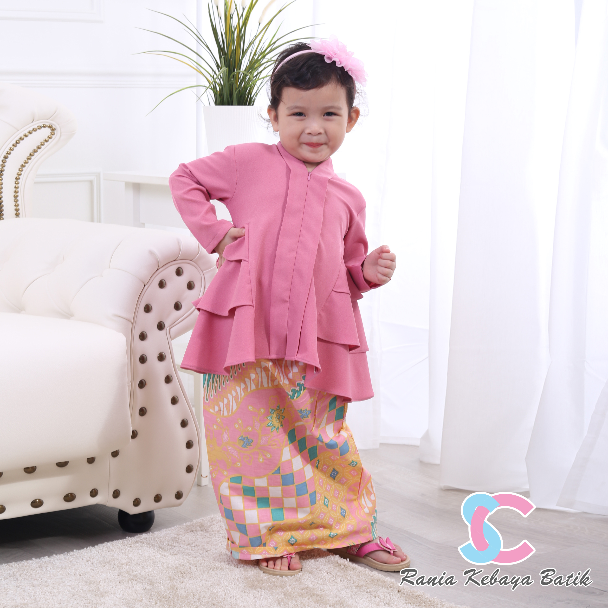 Rania Kebaya Batik Dusty Pink Syidya Creation Jr 