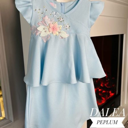 Dalea Peplum (Baby Blue)