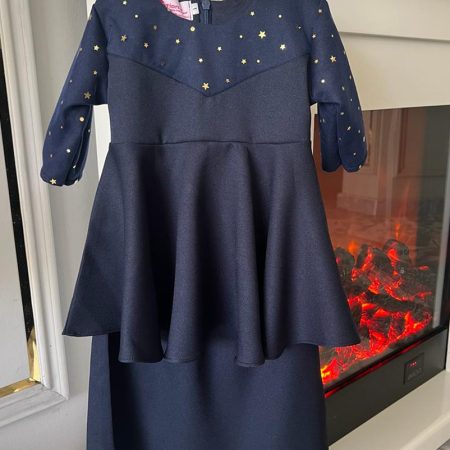 Anna Peplum (Navy Blue)