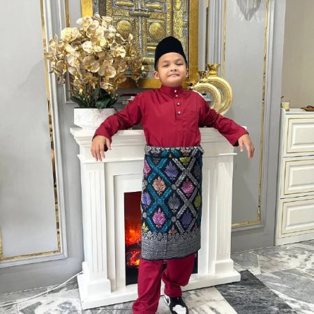 Baju Melayu Muhammad (Maroon)