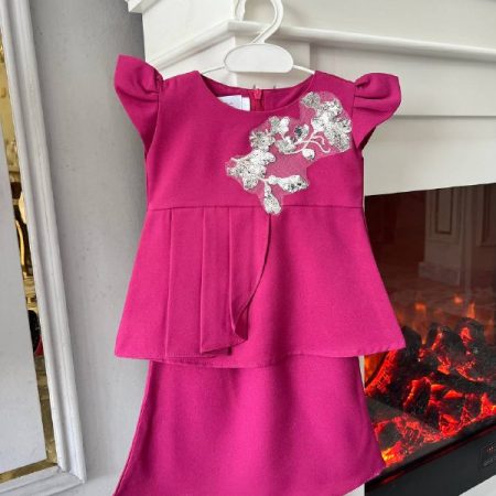 Selina Peplum (Fuschia Pink)