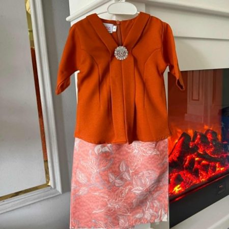 Kebaya Batik (Brick Orange) : VERSION 3