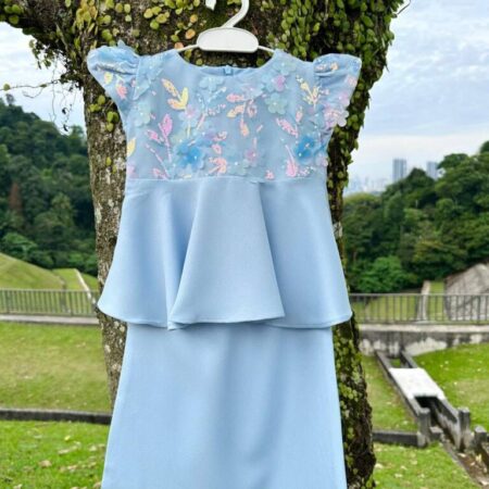 Nadine Peplum (Baby Blue)