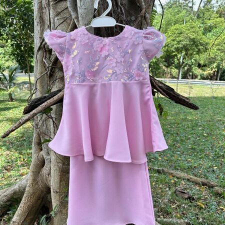 Nadine Peplum (Baby Pink)