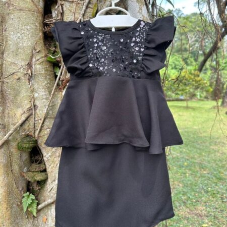 Glitter Kurung (Black)