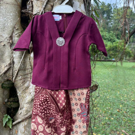 Kebaya Batik 2026 (Burgandy)