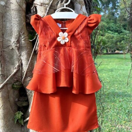 Kebaya Peplum (Brick Orange)