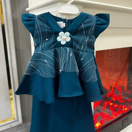 Kebaya Peplum (Teal Blue Version 2)